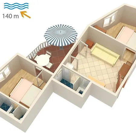 Apartamento Jezera 5120b Tisno